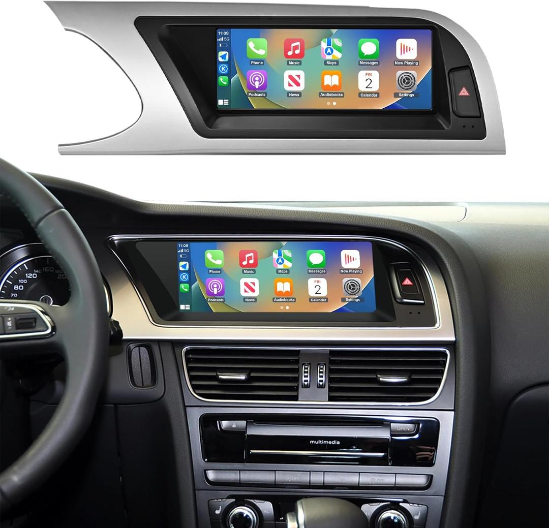 Road Top 8.9" CarPlay Screen for Audi A5 with 3G MMI (2009-2015) | Car Radio Stereo Multimedia Screen, Support Wireless Android Auto, Navigation, Mirrorlink