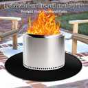 38Fire Pit Mat for Bonfire,Reusable Under Grill Mats for Outdoor Grill&Deck Fireproof, Oil-Proof fire Pit mats for Deck Patio Grass Outdoor Grill Accessories.