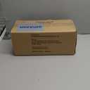 Estmoon 5 Pack Passage Door Handles Matte Black Door Knobs, Interior Door Knobs Square Heavy Duty Non-Locking Handlesets Hall Closet Handles, Reversible for Right & Left Sided Doors