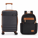 Concepton Carry-On Hard Shell Luggage with Matching Backpack – Lightweight Travel Set, Spinner Wheels, Durable Design
