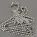 6Pack Baby Pet Dog Clothes Hangers, Mini Cute Pearl Hangers