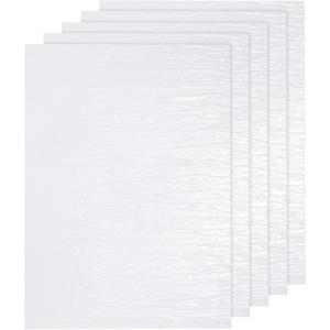 MECCANIXITY DIY Ripple Water Effect Sheet 10.6 x 7.9 Inch Flowing Water Texture Sticker for Lake Scene Dolls House Decor Pack of 5,Transparent