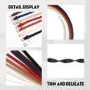 JASGOOD 4 Pack Skinny Women Leather Belt for Dresses Thin Waist Belt for Jeans Pants with Gold Buckle (A-black+brown+navy Blue+beige)