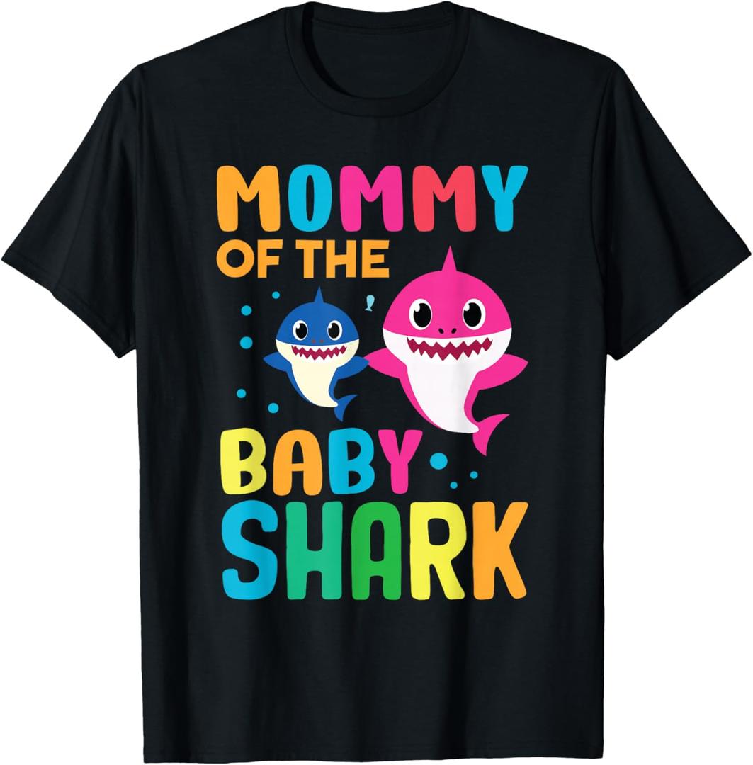 Shark Birthday Quote Funny B-Day Mom T-Shirt, Size Large 