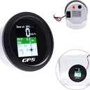 KAOLALI GPS Speedometer 85mm Boat GPS Speedometer Odometer Speed Gauge Meter Waterproof Digital MPH Knots Km/h Adjustable for Marine Car Truck Motorcycle 9-32V