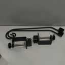 Heavy Duty Deck Hook,Courtyard Decoration,Pole 16.5Long Metal Deck Railing Hooks for Hanging Bird Feeders,Planters,Suet Baskets,Lanterns,Wind Chimes,Clamp Mounted,Under 18 LBS(2 Pack)