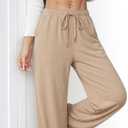 Women's Wide Leg Lounge Pants with Pockets 30" Inseam