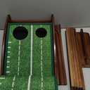 Putting Green Indoor Mat Outdoor Golf Putting Mat with Automatic Ball Return - Ideal for Home, Office, and Outdoor Use