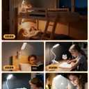 Clip on Light,9 Brightness+5 Color Clip on Lamp with 4000mAh Battery,450 Lumen Rechargeable Desk Lamp with Clamp,48 LED Reading Light for Bed,Cordless Reading Lamps for Bed/Headboard/Craft