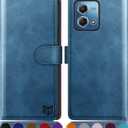 SUANPOT for Moto G Stylus 5G 2023 Wallet case RFID Blocking Credit Card Holder, Flip Folio Book PU Leather Phone case Shockproof Cover Women Men for Stylus 5G 2023 case Sky Blue