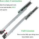 6 Pair of 18 Inch Soft Close Undermount Bottom Mount Drawer Slides 100lb Load Capacity Full Extension Concealed Drawer Glides Rails