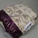 jinchan Linen Floral Curtains for Living Room with Printed Flower 84 Inches Long Light Filtering Farmhouse Window Treatment Vintage Drapes Back Tab Rod Pocket 2 Panels Taupe on Beige