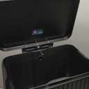 SONGMICS Can, 13 Gallon (50 L) Garbage Can for Kitchen, with Lid, Pedal, and Removable Inner , Soft Close, Stainless Steel, 15 Bags (Code K) Included, Ink Black ULTB586BZ01