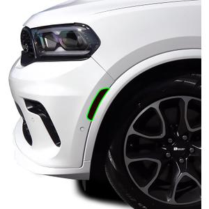 BOGAR TECH DESIGNS Tinted Fog Third Brake Light and Side Markers Overlay Tint Kit Compatible with Dodge Durango 2021-2025, Dark