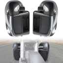 Vented Leg Fairings with Glove Boxes for Harley,Carbon Fiber Pattern Lower Vented Leg Fairings for Harley Touring Road King Glide, Street Glide, Electra Glide, Ultra-Classic 2014-2023 Accessories