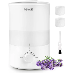 LEVOIT Humidifiers for Bedroom, Quiet (3L Water Tank) Cool Mist Top Fill Essential Oil Diffuser with 25Watt for Home Large Room, 360° Nozzle, Rapid Ultrasonic Humidification for Baby Nursery and Plant
