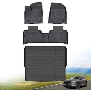 Hutisya-Floor Mats & Cargo Liner Set Fit for 2025 2026 Nissan Murano All Weather Protection Anti-Slip & Durable TPE Full Set Liners Automotive Accessories-Black