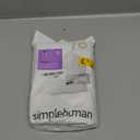 simplehuman Code G Custom Fit Drawstring Trash Bags in Dispenser Packs, 30 Liter / 8 Gallon, White  20 Liners