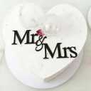 Mr And Mrs Cake Topper,Acrylic Black Wedding Cake Toppers,Bride And Groom Cake Toppers for Engagement Bridal Shower Anniversary Party Decoration Supplies