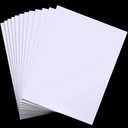 Mudder 20 Pieces Vinyl Siding Repair Kit 6 * 8 Inch Self Adhesive Fence Repair Kit Mobile Home Skirting House PVC Vinyl Fence Parts Hole Covering for Walls Holes Blemishes Tools (White)