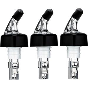 3 Pack Measured Liquor Pour Spout, Liquor Bottle Pourers, Measure Pour Spout for Liquor Bottles, Bottle Pourers for Alcohol, Shot Pourer Cocktail Liquor Dispenser Bar Bartending Tool -2oz/60ml