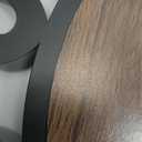 Maxstar Large Round Wall Clock for Living Room Decor Battery Operated Non Ticking Black Metal Wood Clocks for Home Living Room Garden Farmhouse Office Kitchen Decoration -24 inch (Black-arabic Numerals)