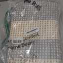 OJIA Outdoor Porch Rug Front Door Mat 24'x51, Washable Checkered Entry Striped Front Door Rug Cotton Woven Kitchen Carpet Small Area Rug for Entryway Patio Bedroom Bathroom (Blue/ White/ Tan)