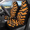 Bulopur Tiger Print Universal Car Seat Cover Set of 2, Auto Accessories for Men Women, Automotive Protective Interior Soft Interior Protector Accessories Fit for Car SUV Sedan Truck