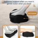 Everlasting Comfort Foot Rest for Under Desk at Work - Memory Foam Office Foot Stool & Under Desk Footrest Leg Elevation Pillow for Gaming & Home Office, Supports Posture, Onyx, Large 