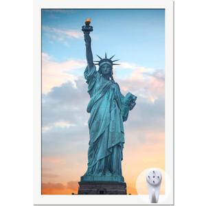 OMAIGAR 16x24 Picture Frame for 16by24 Poster Photo Canvas Certificate White High Transparent Photo Frame Wall Desktop Horizontal Vertical 16 x 24