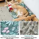 Cat Window Perch for Large Cats Inside, Sturdy Cat Window Hammock Seat with Cooling Mat, Adjustable Cats Platform Bed Shelf Fits Windowsill, Bedside, Desk, Drawers and Cabinet