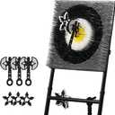 A11N Axe Throwing Game Set | Sturdy Metal Frame, Bristle Target, 6 Throwing Axes Set | Safe for Indoor & Outdoor Play, Fun for Teens & Adults