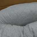 Momcozy U Shaped Pregnancy Pillows with Cotton Removable Cover, 57 Inch Full Body Pillow Maternity Support, Must Have for Pregnant Women, Hatha Grey
