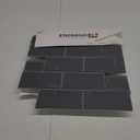 STICKGOO Peel and Stick Subway Tile, Stick on Tiles Backsplash for Kitchen & Bathroom in Dark Grey (Pack of 10, Thicker Design)