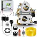 TS410 Carburetor for Stihl TS420 Concrete Cut-Off Saw for Zama C1Q-S118 Replaces 4238 120 0600 Carb with Ignition Coil