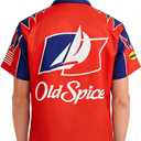 Ricky Bobby Shirt Talladega Nights Costume Racing Button Down Short Sleeve Shirt (XXL)
