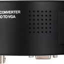 Portable BNC to VGA Video Converter Composite S-Video Input to PC VGA Out Adapter Digital Switch Box for PC MACTV Camera DVD DVR