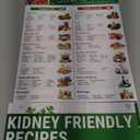 HAMIEW Set 3 Kidney Friendly Food List Chart, Renal Diet Disease Meal Plan, Kidney Recipes Support, Hyperoxaluria, Oxalate Level, Low Sodium Potassium Phosphorus for CKD Dialysis, Manage Hypertension