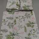 Funnymoom 24 Pcs Herbs and Wild Flowers Cloth Napkins Floral Plants Reusable Napkins Country French Toile Dinner Soft Absorbent for Summer Holiday Party