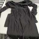 OUGES Womens 2025 V-Neck Maternity Nursing Breastfeeding Baby Shower Dress Long Sleeve Fall Clothes with Pockets (Medium)