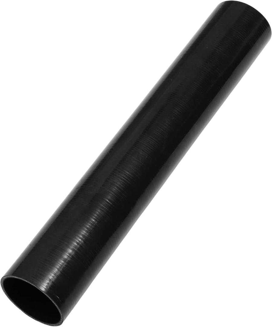 ACROPIX 89mm 3.5" Straight Coupler Silicone Hose 3-Ply Reinforced Thickness 610mm 24inch Length for Turbo Intercooler Intake Rubber Hose Air Intake Intercooler Piping Tube Black