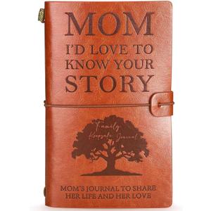 Gifts for Mom from Daughter Son - Mom Thank You Gift for Mother in Law New Step Moms Wife Mommy’s Retirement Valentines Birthday Gift for Mom I Want to Hear Your Story Journal Leather Planners