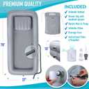 Circa Air Portable Bath Tubs Adults - Inflatable Bathtub with Bedside Shower Bag & Electric Pump, Full Body Washing in Bed, Bed Bath Supplies, Portable Shower Bed, Blow Up Tub, Hair Shampoo Basin
