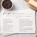 2 x GardenCity Recipe Cards, 4x6 Recipe Cards for Bridal Shower and Weddings, Single-Sided, 50 Pack, Minimalist