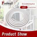 25FT Air Conditioning Tubing Hose Extension 3/8 and 5/8 Inch Insulated Copper Hoses Fit for Mini Split Air Conditioner
