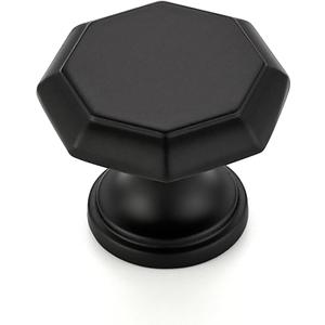 Ravinte 10 Pack Matte Black Kitchen Cabinet knobs Single Hole Drawer Pulls for Bathroom, Dresser Drawer and Cupboard Hardware