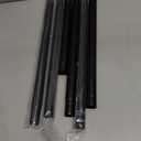 Curtain Rods for Windows 32-90 Inch, 1 Inch Adjustable Black Curtain Rod Set with Brackets, Easy Install