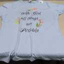 Womens With God All Things Are Possible t Shirt T-Shirt, XS