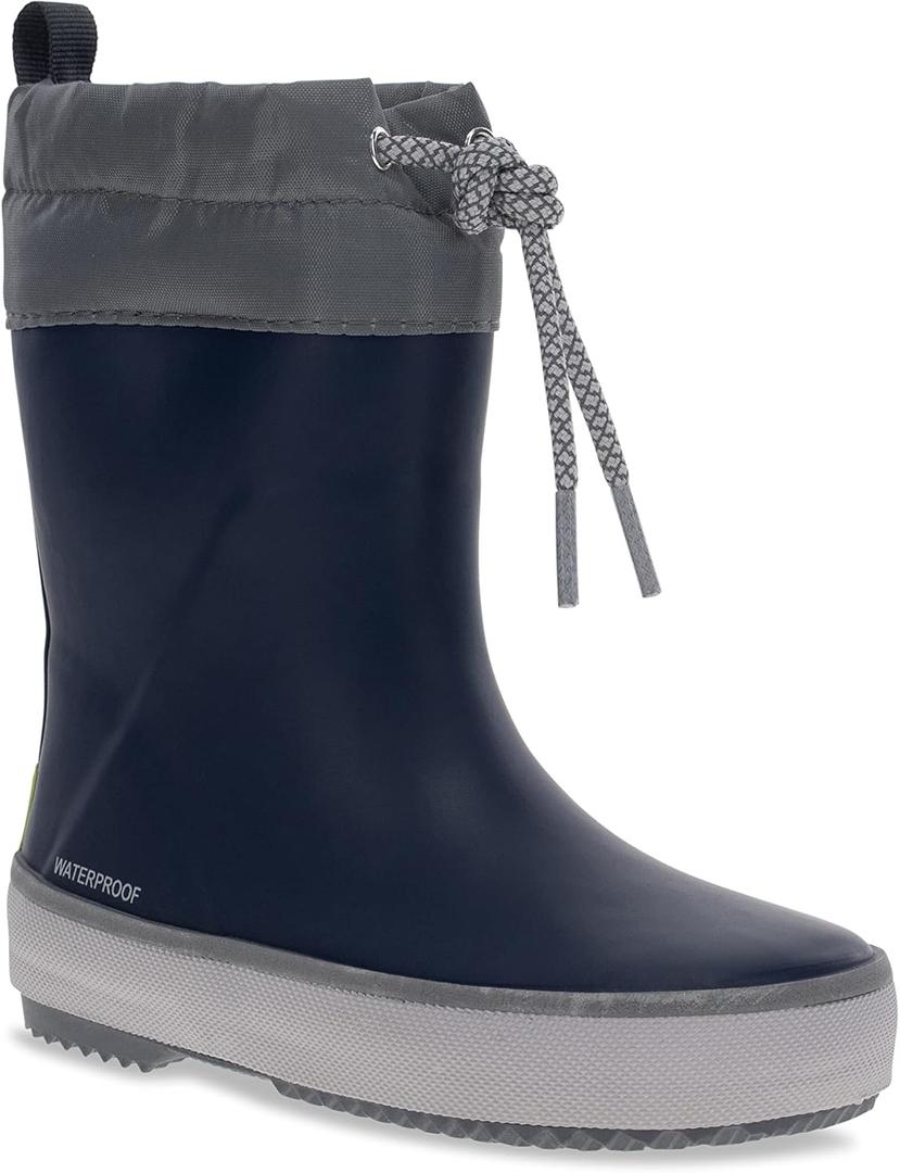 Western Chief Kids Element Kid Friendly, Lightweight, Waterproof Rain Boot with Cozy Lining - Perfect Outdoor Boots for Boys and Girls (9 Toddler, Navy)