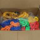 Rainbow Craft DIY Monkey Rock Climbing Holds for Kids - Wall Climbing Rocks of 20pc Rock Wall Holds, 2pc Handles & 1pc 8ft Knotted Climbing Rope - Kids Rock Climbing Holds Rock Wall Climbing Kit